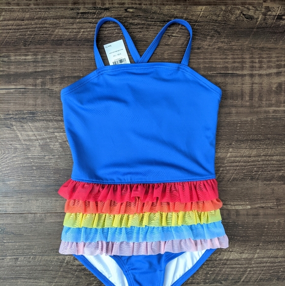 hanna andersson rainbow swimsuit